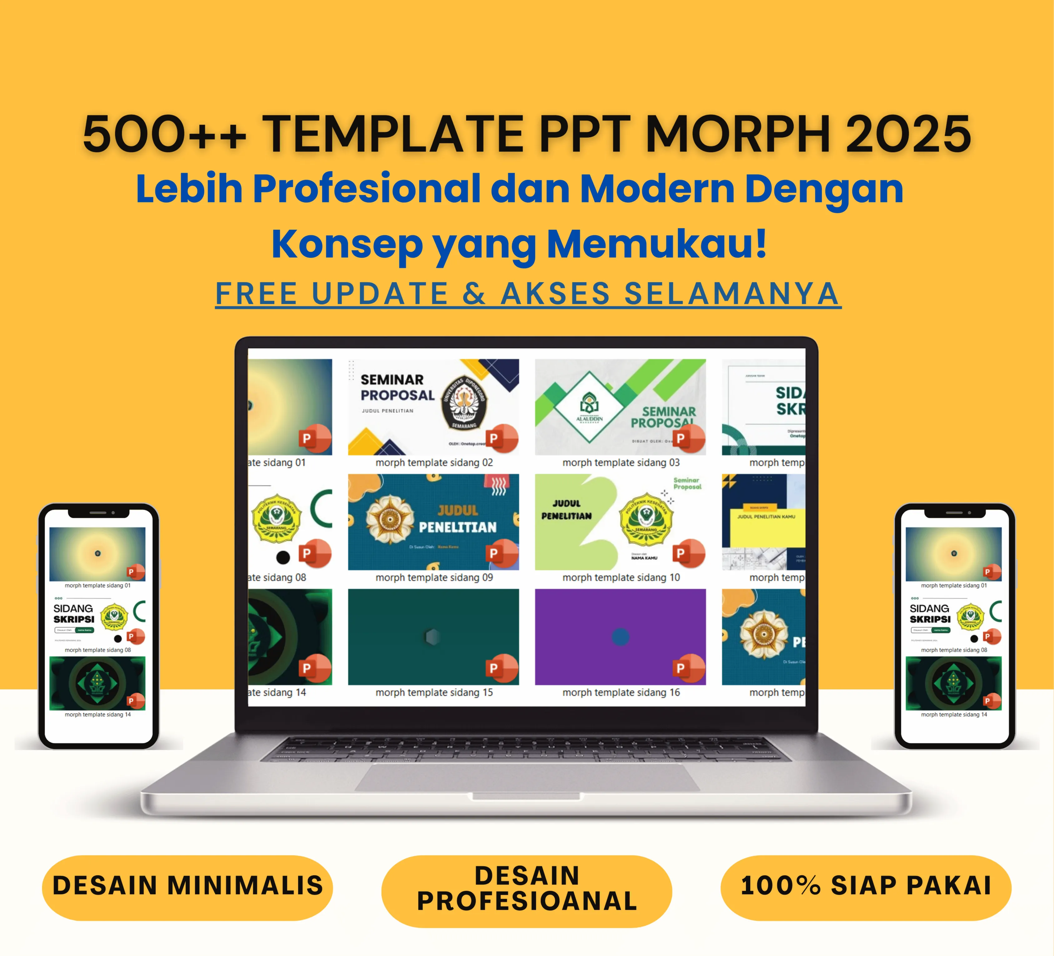 TEMPLATE PPT 500++ MORPH SKRIPSI SEMPRO 2025