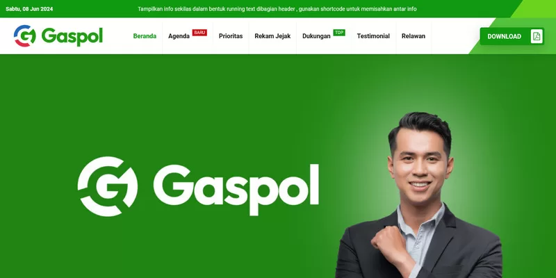 Website Caleg Gaspol