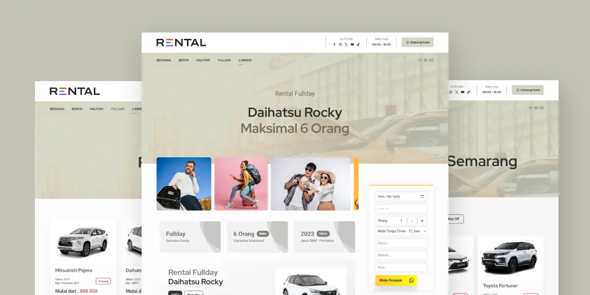 Website Rental Mobil
